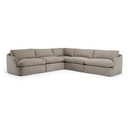 Chantry - Modern Grey Sand Fabric Swivel Accent Chair