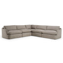 Chantry - Modern Grey Sand Fabric Sectional Sofa