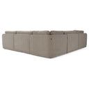 Chantry - Modern Grey Sand Fabric Sectional Sofa