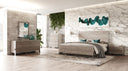 Charlene Modern Grey Elm & Stainless Steel Bedroom Set