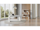 Chelsey- Modern White and Stainless Steel Desk
