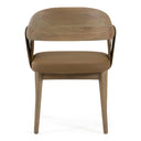 Chinook - Modern Brown Vegan Leather + Buckwheat Ash Dining Chair, view 5