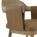 Chinook - Modern Brown Vegan Leather + Buckwheat Ash Dining Chair, view 6