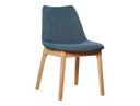 Chrissy - Modern Blue Fabric Dining Chair (Set of 2)