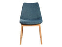 Chrissy - Modern Blue Fabric Dining Chair (Set of 2)