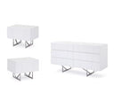 Chrysler Modern White 4-Piece Bedroom Set