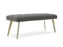 Katrina - Modern Green Fabric Bench