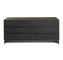 Cirque - Modern Black Ash Round Mirror