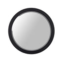 Cirque - Modern Black Ash Round Mirror