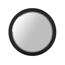 Cirque - Modern Black Ash Round Mirror