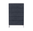 Cirque - Modern Black Ash Round Mirror