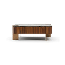 Altura Square Stone Top Cocktail Table by Caracole