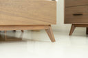 Claire - Contemporary Walnut Bed