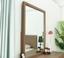 Claire - Contemporary Walnut Mirror