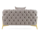 Clarice - Transitional Light Beige Velvet Chair