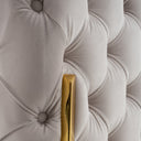 Clarice - Transitional Light Beige Velvet Chair