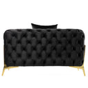Clarice - Transitional Black Velvet Chair