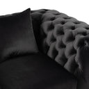 Clarice - Transitional Black Velvet Chair