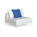 CleoSoft Alu Modular Armless Section by Talenti, White / Silver