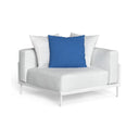 CleoSoft Alu Modular Corner Section by Talenti, White / Silver