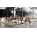 Cleveland - Contemporary Glass and Grey Ash Dining Table