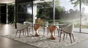Cleveland - Contemporary Glass and Walnut Dining Table