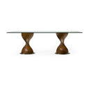 Cleveland - Contemporary Glass and Grey Ash Dining Table