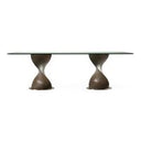 Cleveland - Contemporary Glass and Grey Ash Dining Table