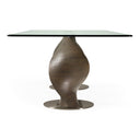 Cleveland - Contemporary Glass and Grey Ash Dining Table