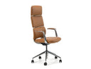 Clyne - Modern Camel Vegan Leather Executive Office Chair