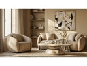 Coates - Modern Beige Concrete Coffee Table