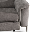 Coffman - Modern Grey Fabric Sectional Sofa w/ Sofa Bed + Recliner