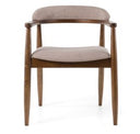 Velshi - Modern Glass + Walnut Rectangular Dining Table