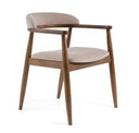 Velshi - Modern Glass + Walnut Rectangular Dining Table