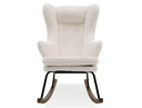 Colfax - Modern White Sheep Rocking Chair