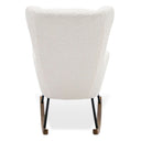 Colfax - Modern White Sheep Rocking Chair