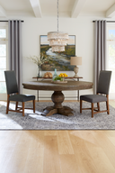 Colonial Plantation 72" Round Dining Table in Weathered Teak, view 7