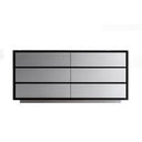 Concord - Modern Black Marble + Black Ash + Aluminum Dresser