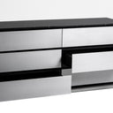 Concord - Modern Black Marble + Black Ash + Aluminum Dresser