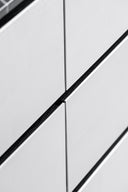Concord - Modern Black Marble + Black Ash + Aluminum Dresser