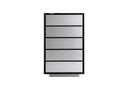 Concord - Modern Black Marble + Black Ash + Aluminum Chest