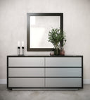 Concord - Modern Black Marble + Black Ash + Aluminum Chest