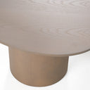 Connie - Modern White Oak Oval Coffee Table