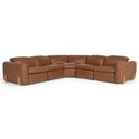 Sunrise - Contemporary Glass + Walnut Round Coffee Table
