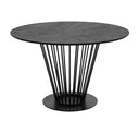 Conroy + Luzerne - Modern Black + Pink Dining Table Set
