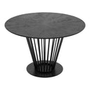 Conroy + Luzerne - Modern Black + Pink Dining Table Set