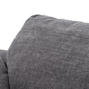 Corinth - Modern Dark Grey Fabric Sectional Sofa with 3 Power Recliners