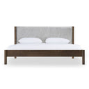 Carolina - Modern Grey Fabric + Wenge Bed