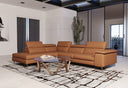 Viola - Italian Contemporary Deserto Leather Right Facing Sectional Sofa