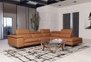 Viola - Italian Contemporary Deserto Leather Left Facing Sectional Sofa